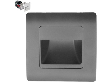 Step LED NET svietidlo na schody sivé 1W 4000K IP20 70439