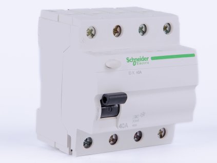 Prúdový chránič 4P 40A 30mA 6kA A A9Z01440 SCHNEIDER