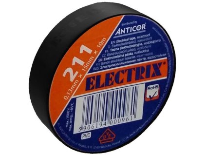 Izolačná páska červená 10mx19mm PVC ELECTRIX