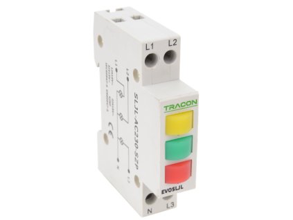 Modulárna kontrolka LED 230V AC žltá/zelená/červená SLJL-AC230-SZP