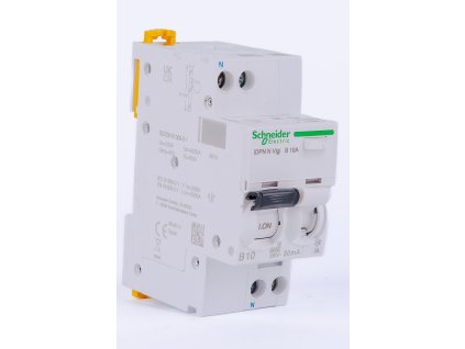 Kombinovaný prúdový chránič s ističom iDPN 1+N 10A 30mA 6kA A A9D56610 SCHNEIDER