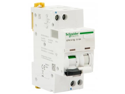Kombinovaný prúdový chránič s ističom iDPN 1+N 16A 30mA 6kA A A9D56616 SCHNEIDER
