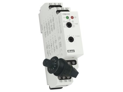 Multifunkčné časové relé s potenciometrom 12-240V AC/DC CRM-91HE/UNI+potenciometer