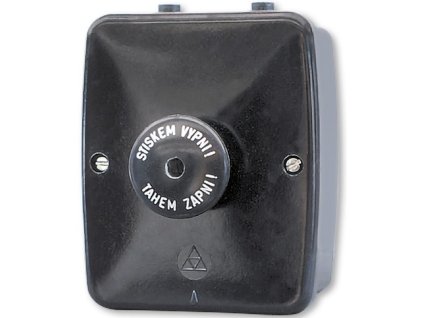 Spínač stláčací Tahem zapni stiskem vypni 16A IP43 35303-71 čierny ABB