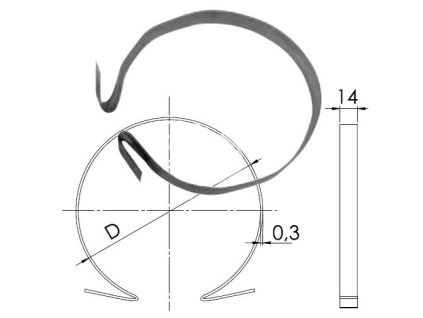 Prichytávací pásik ku potrubnej svorke nerezový 0,5m f615111 ZIN