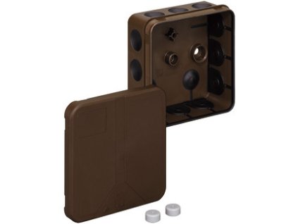 Hnedá nadomietková krabica 85x85x37 IP55 34401201 ELKOEP