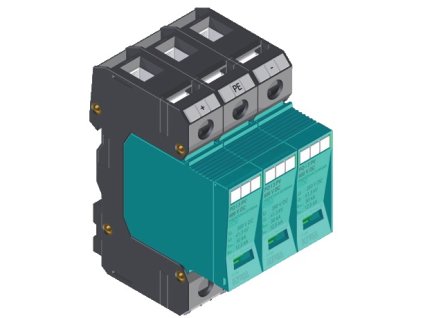 Zvodič prepätia PO I 3PV 1000V DC 12,5kA typ T1+T2 81.183 KIWA