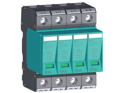 Zvodič prepätia PO I 4P 230V AC 12,5kA typ T1+T2+T3 81.004 KIWA