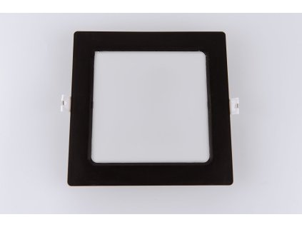 LED panel štvorcový zapustený 12W 4000K čierny Q-59M Qtec