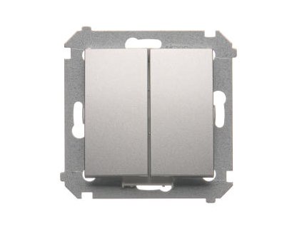 Vypínač č.5B Simon54 PREMIUM/NATURE SS strieborný DW6/2.01/X/43