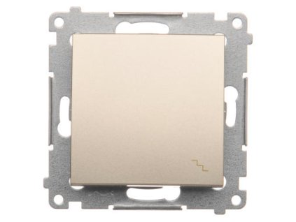 Vypínač č.6 16A Simon54 PREMIUM/NATURE SS piktogram zlatý DW6A.01/44