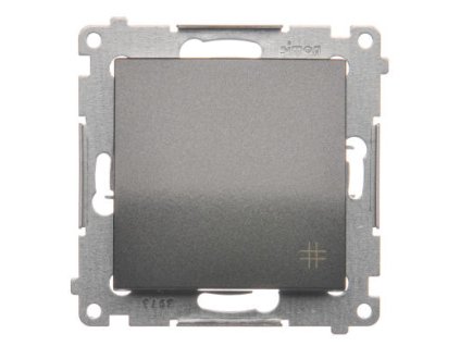 Vypínač č.7 16A Simon54 PREMIUM/NATURE SS piktogram antracit DW7A.01/48