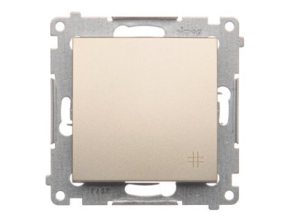 Vypínač č.7 16A Simon54 PREMIUM/NATURE SS piktogram zlatý DW7A.01/44