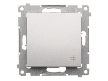 Vypínač č.7 16A Simon54 PREMIUM/NATURE SS piktogram strieborný DW7A.01/43