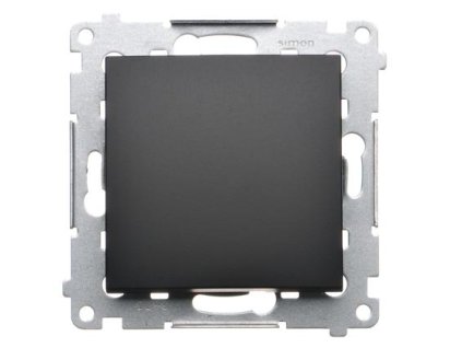 Vypínač č.6 Simon54 PREMIUM/NATURE BS bez piktogramu čierny DW6.01/x/49