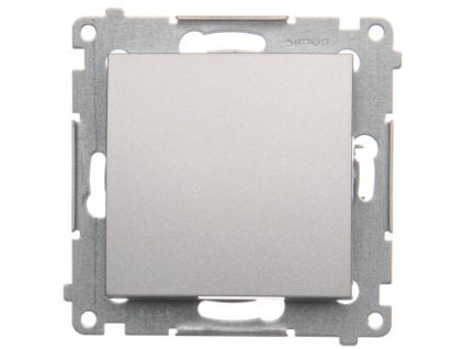 Vypínač č.6 Simon54 PREMIUM/NATURE BS bez piktogramu strieborný DW6.01/x/43