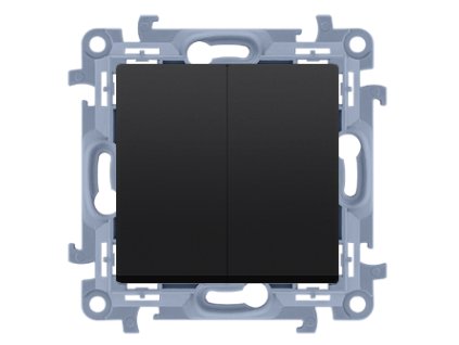 Vypínač č.5B KONTAKT SIMON 10 SS bez piktogramu čierny CW6/2.01/X/49