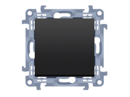 Vypínač č.6 KONTAKT SIMON 10 BS bez piktogramu čierny CW6C.01/X/49