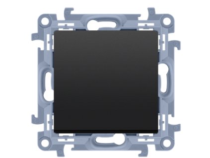 Vypínač č.7 KONTAKT SIMON 10 SS bez piktogramu čierny CW7.01/X/49