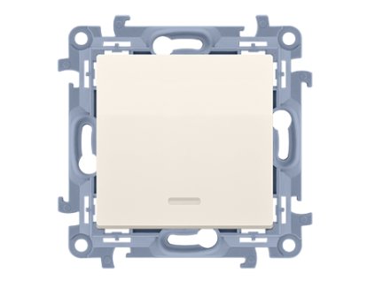 Vypínač č.7 KONTAKT SIMON 10 SS podsvietený bez piktogramu béžový CW7L.01/X/41