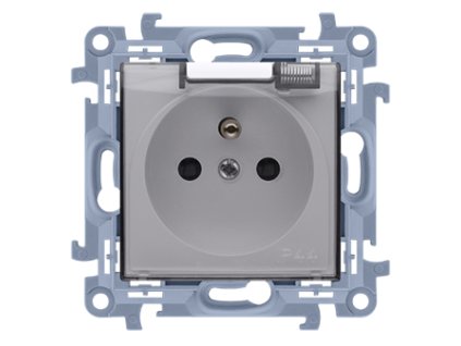 1-zásuvka bez rámčeka s clonkami KONTAKT SIMON 10 BS IP44 biela CGZ1BCZ.01/11A