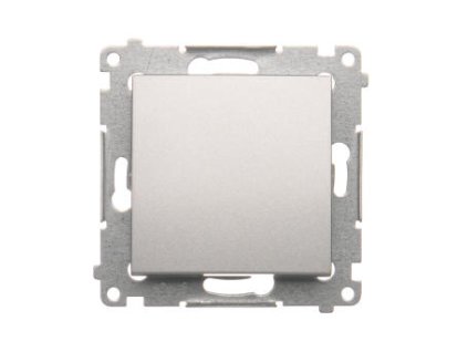 Vypínač č.7 Simon54 PREMIUM/NATURE BS bez piktogramu strieborný DW7.01/X/43