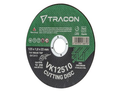 Rezný kotúč ø125x1,0x22 mm VK12510