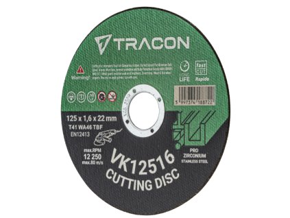 Rezný kotúč ø125x1,6x22 mm VK12516