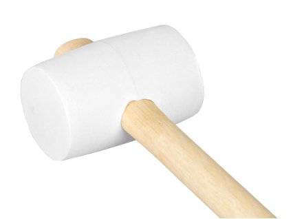 Kladivo 230g gumené biele drevená rúčka 230399