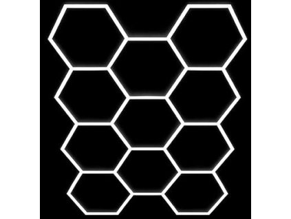 Hexagon LED dizajnové osvetlenie (11x) 460W 6500K PL5117