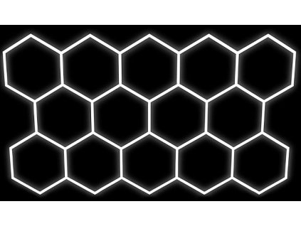 Hexagon LED dizajnové osvetlenie 523x301cm 14L 570W 6500K PL5115