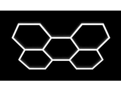 Hexagon LED dizajnové osvetlenie 206x301cm 5L 240W 6500K PL5121