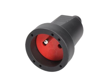 Spojovacia zásuvka priama 16A/250V IP20 čierna P73B SOLIGHT