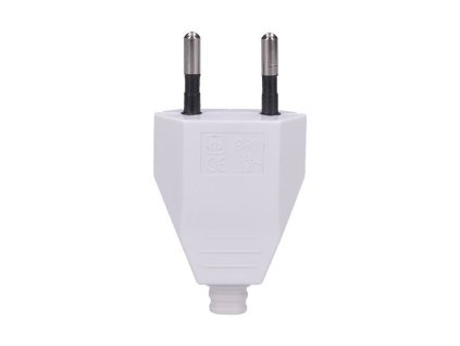 Vidlica plochá priama 2,5A/230V biela IP20 P60 SOLIGHT