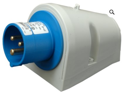 Nástenná prívodná vidlica 16A/230V/3P IPN 1632 na stenu SEZDK