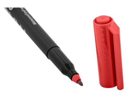 Fixa popisná OHP M 1-1,5mm červená MARKOMR