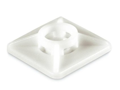 Samolepiaca 4-pätka 28,5x28,5mm ku sťahovacím pásikom biela 839.39/100 SCAME