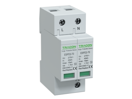 Zvodič prepätia AC typ T2 70kA 2P ESPD2-70-2P