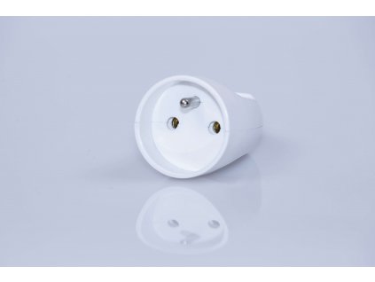 Spojovacia zásuvka PVC 16A/250V priama biela GP-1