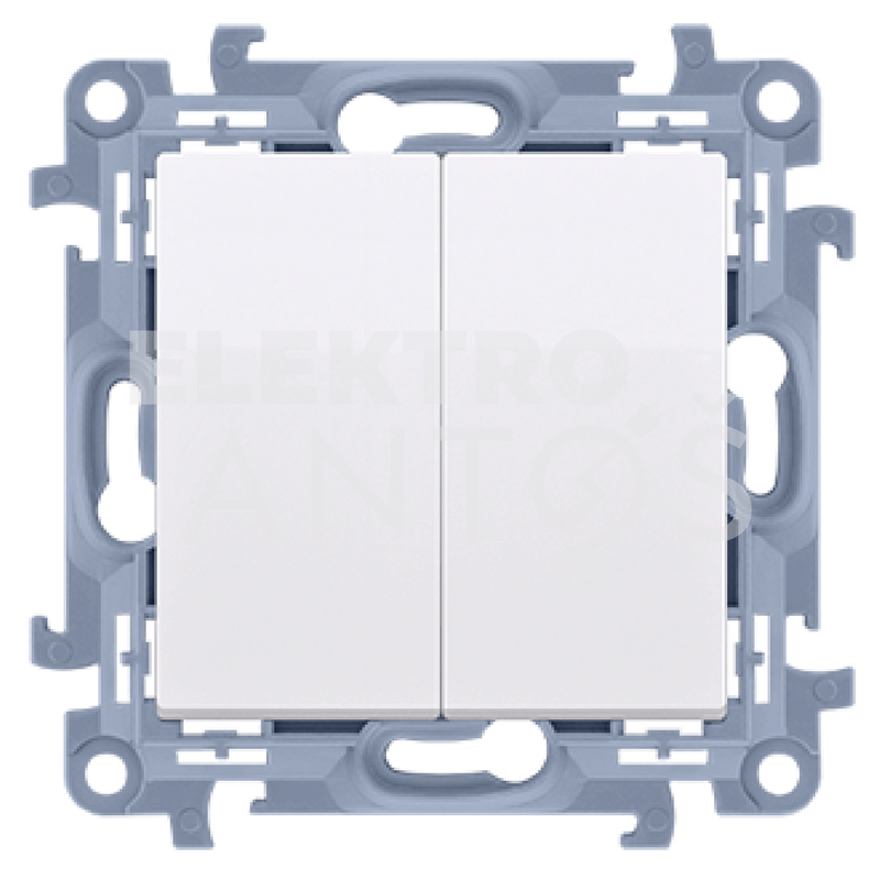 Vypínač č.5 KONTAKT SIMON 10 SS IP44 biely CW5B.01/11