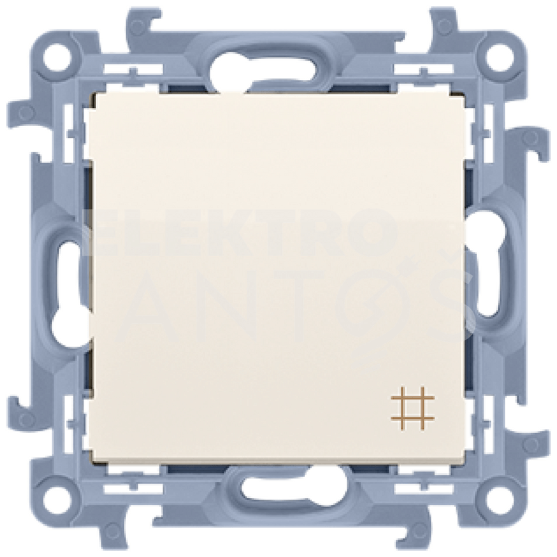 Vypínač č.7 KONTAKT SIMON 10 SS piktogram béžový CW7.01/41