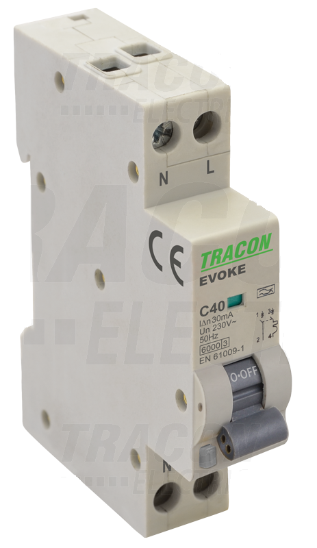 Prúdový chránič s ističom 2P 1modul B16A 30mA 6kA AC EVOKEB1603