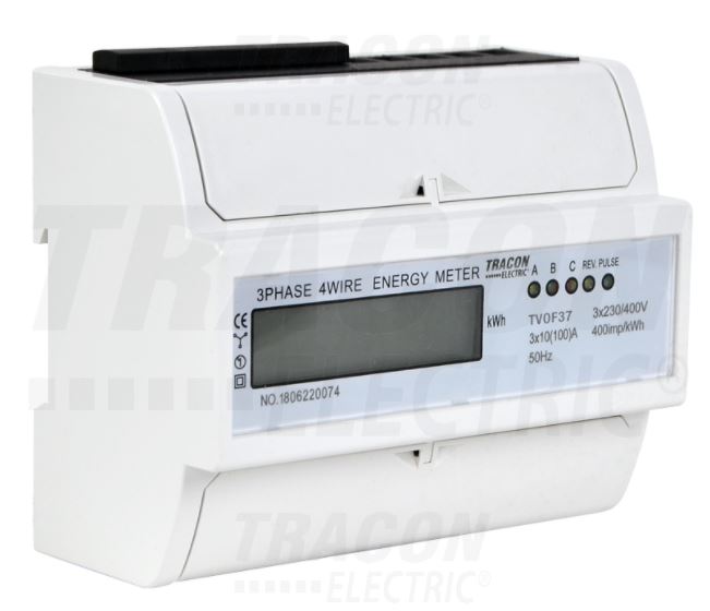 3-fázový digitálny elektromer 100A TVOF37
