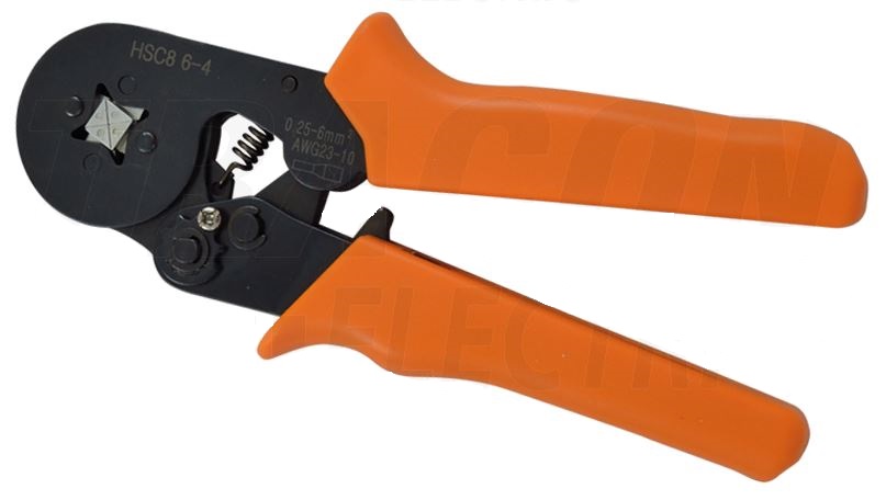 Lisovacie kliešte k izolovaným aj neizolovaným dutinkám a dvojdutinkám 4-hran 0,25-6mm 9039A-SPEC