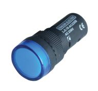 Tracon Kontrolka LED modrá 12V d=16mm LJL16-BA