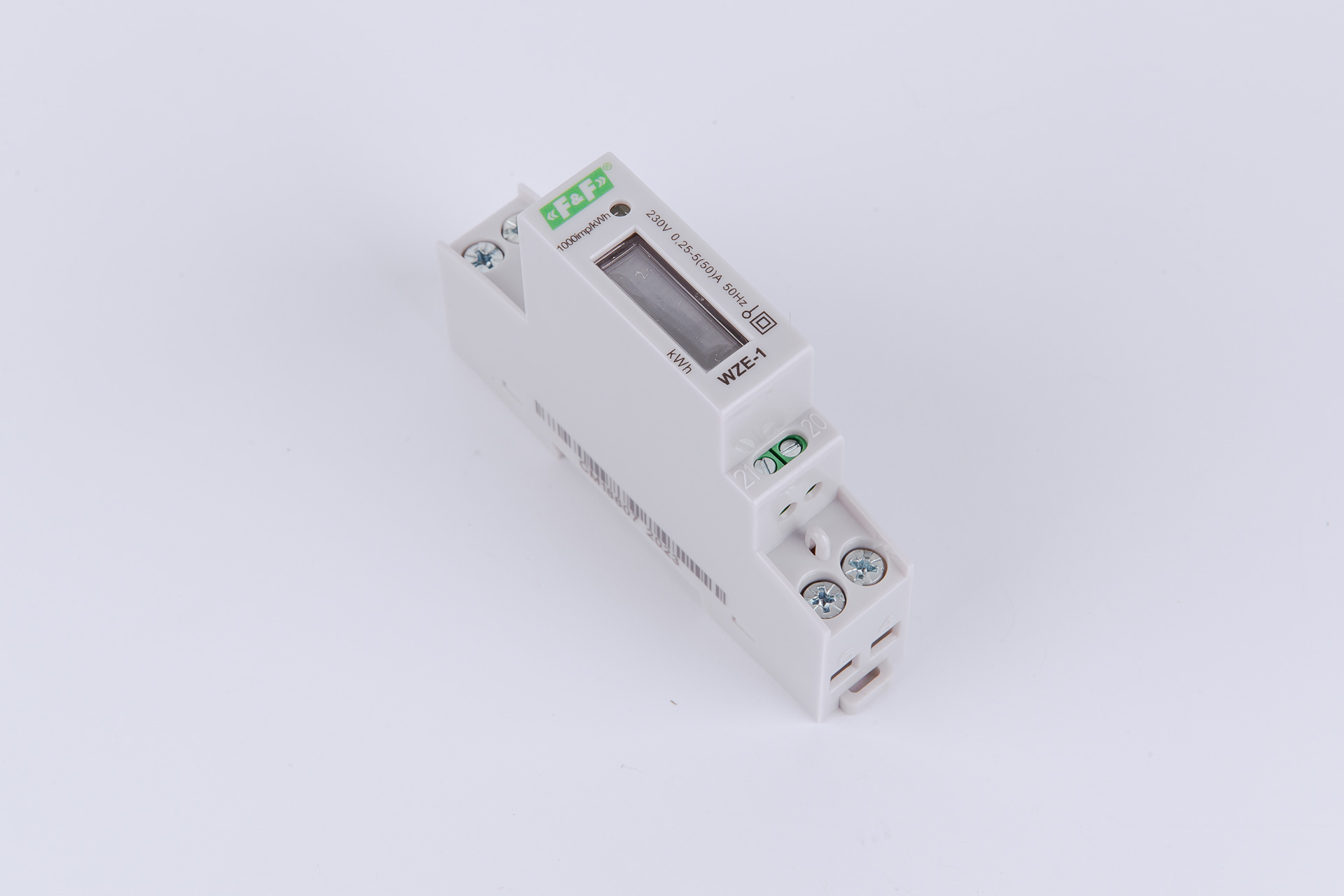 1-fázový digitálny elektromer 230V AC 45A WZE-1 MID