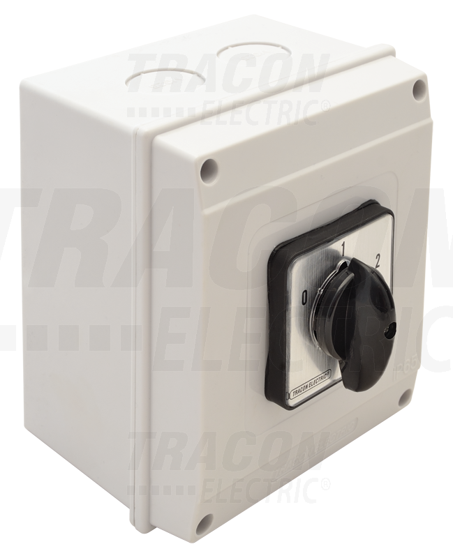 Krabicový vačkový prepínač 1-0-2 20A 5,5kW IP44 TKV-206/3T