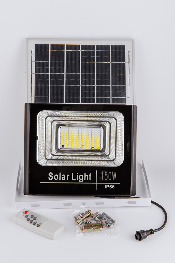 Solárny reflektor 150W IP66 čierny AN205