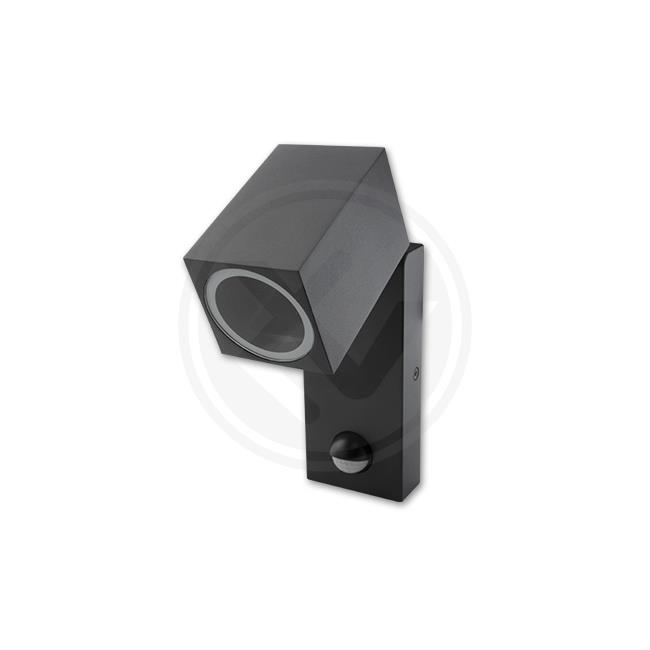 RHINO nástenné LED svietidlo so senzorom 1xGU10 95x66x150 IP44 PL5652