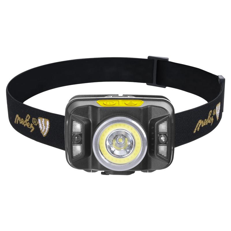 LED čelovka 5+3W biele/červené svetlo 320lm LH05R